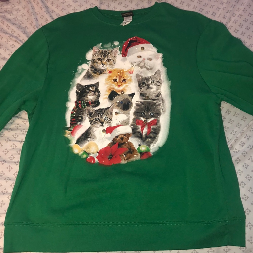 Christmas Cat Sweatshirt
